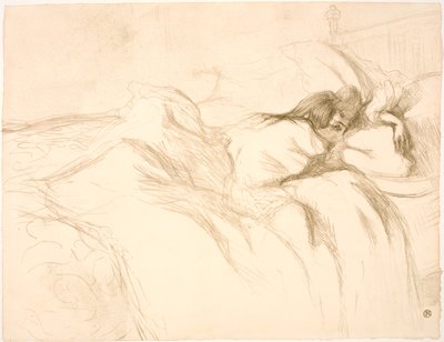 Liggende kvinne, vekkerklokke av Henri de Toulouse Lautrec