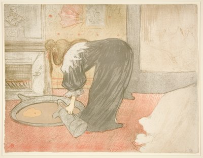 Femme au tub (Woman at the Tub), fra serien Elles av Henri de Toulouse Lautrec