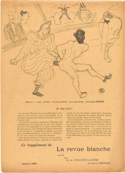 Footit og Chocolat (Footit et Chocolat) [venstre recto] av Henri de Toulouse Lautrec