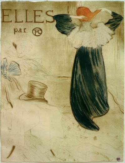 Frontispice for Elles av Henri de Toulouse Lautrec