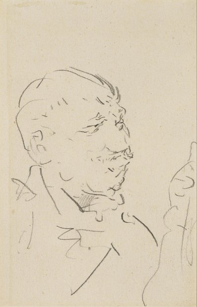 Kopf eines Mannes von Henri de Toulouse-Lautrec
