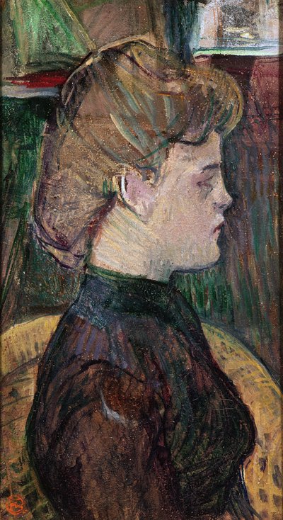 Hél ène V. Juliette Vary, 1888 (olje på tre) av Henri de Toulouse Lautrec