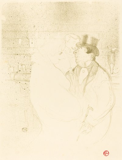 Ida Heath an der Bar Ida Heath au bar, 1894 von Henri de Toulouse Lautrec