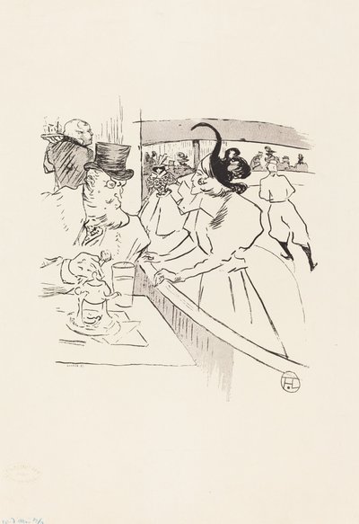 Beim Eislaufen, 1895 von Henri de Toulouse Lautrec
