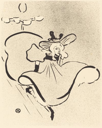 Jane Avril av Henri de Toulouse Lautrec