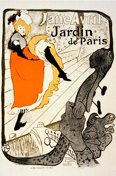 Jane Avril ved Paris-hagen, 1893. av Henri de Toulouse Lautrec