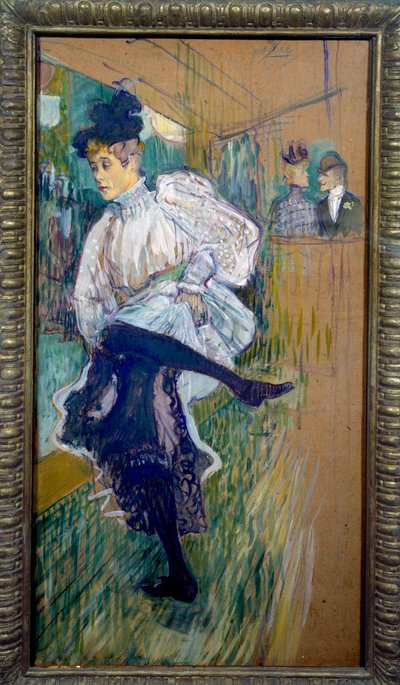 Jane Avril danser Jane Avril (1868-1943) var en danser i Moulin Rouge. Maleri av Henri de Toulouse Lautrec (1864-1901) 1891 Søn. 0,85x0,45 m Paris, musee d