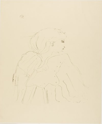 Jane Hading, fra Thirteen Lithographs av Henri de Toulouse-Lautrec