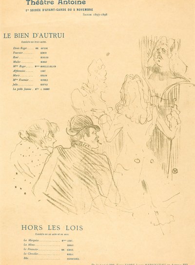 Andres gode; fredløse av Henri de Toulouse Lautrec