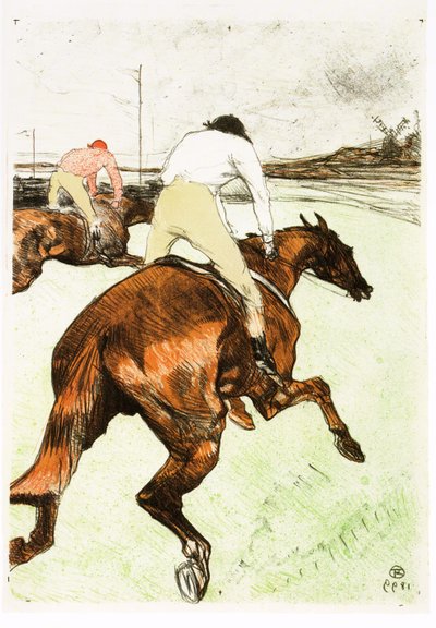 The Jockey, 1899 av Henri de Toulouse Lautrec