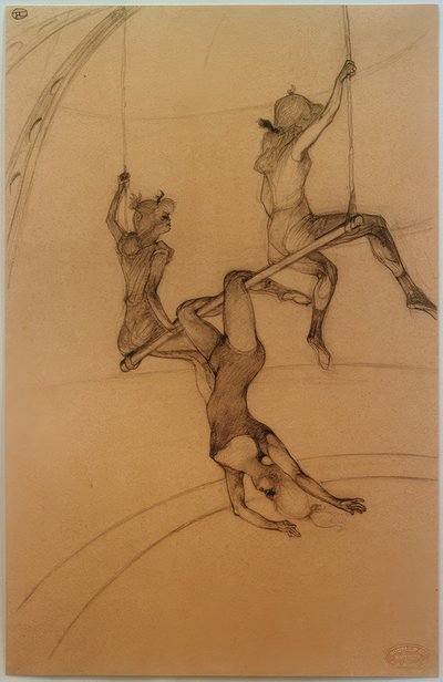 Den flygende trapesen av Henri de Toulouse Lautrec