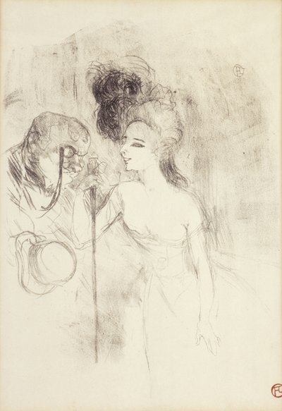 Das Theater verlassen, 1896 von Henri de Toulouse Lautrec