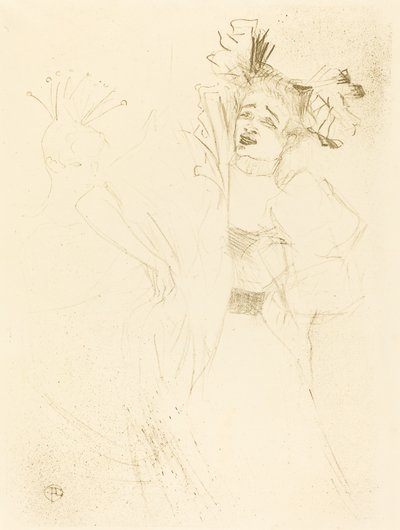 Lender Full Face i "Chilperic" (Lender de face dans "Chilpéric") av Henri de Toulouse Lautrec