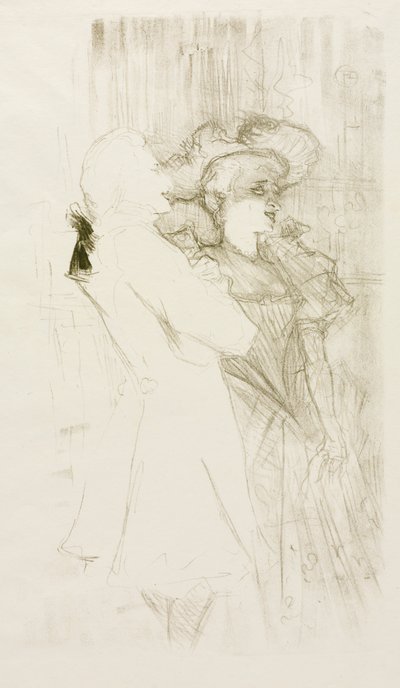 Lender og Auguez i "The Song of Fortune" av Henri de Toulouse Lautrec