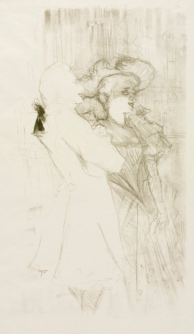 Lender og Auguez i The Song of Fortune, 1895. av Henri de Toulouse Lautrec