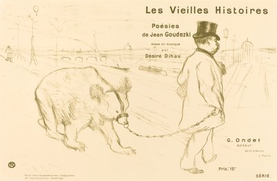 Les Vielles Histoires (Umschlag/Frontispiz) von Henri de Toulouse Lautrec