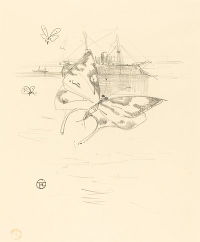 Sommerfugler, 1895. av Henri de Toulouse Lautrec