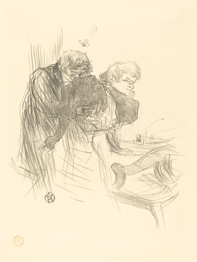 gamle sommerfugler av Henri de Toulouse Lautrec