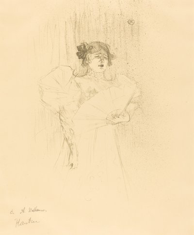 Luce Myres Full Face av Henri de Toulouse Lautrec