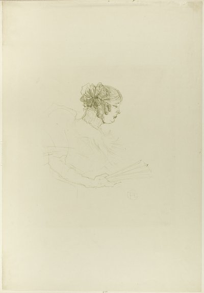 Luce Myrès, i profil av Henri de Toulouse Lautrec