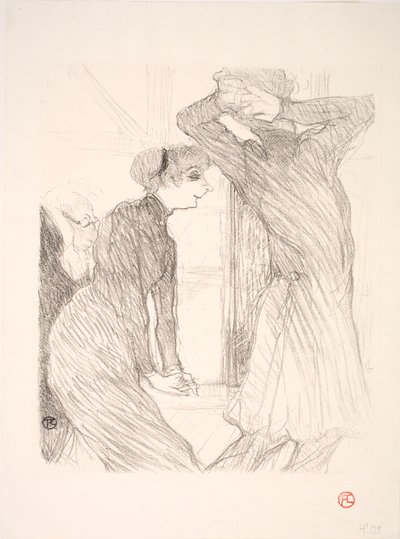 Lugné Poë og Berthe Bady i Beyond Human Forces av Henri de Toulouse Lautrec