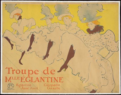 Mademoiselle Eglantines tropp av Henri de Toulouse-Lautrec