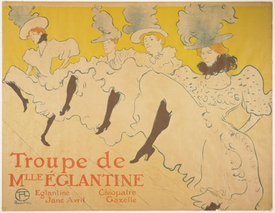 Mademoiselle Eglantines Truppe, 1896 von Henri de Toulouse Lautrec