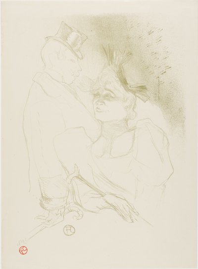 Mademoiselle Lender und Baron von Henri de Toulouse-Lautrec
