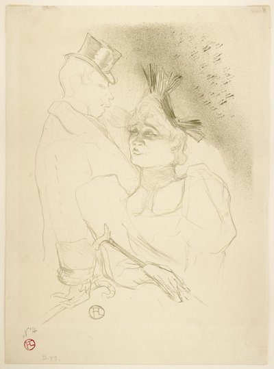 Frøken Lender og Baron av Henri de Toulouse-Lautrec