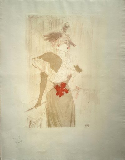 Frøken Marcelle Lender, stående av Henri de Toulouse Lautrec