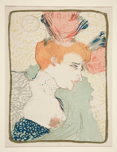 Mademoiselle Marcelle Lender, Bust (Portrettbyste av Mademoiselle Marcelle Lender) av Henri de Toulouse Lautrec
