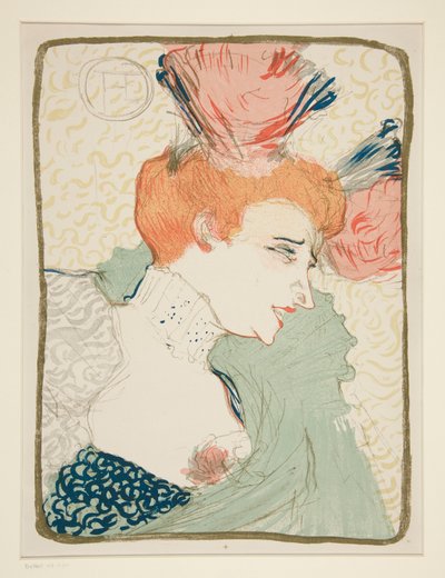 Miss Marcelle Lender, byste (Portrettbyste av Miss Marcelle Lender) av Henri de Toulouse-Lautrec