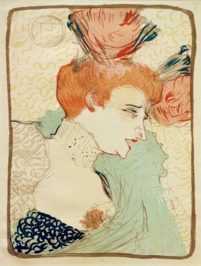 Mademoiselle Marcelle Lender, en buste von Henri de Toulouse Lautrec