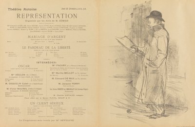 Sølvbryllup; Frihetens byrde; En seriøs klient [foran] av Henri de Toulouse Lautrec