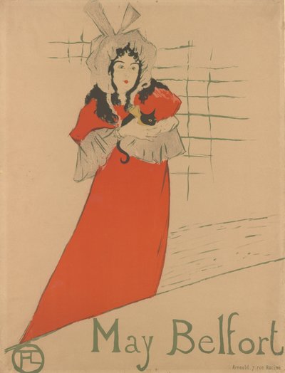 May Belfort, 1895 von Henri de Toulouse Lautrec