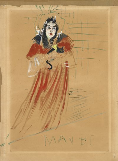 Frøken May Belfort, 1895 av Henri de Toulouse Lautrec