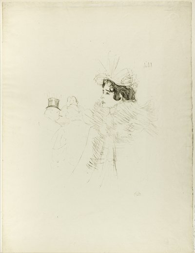 Miss May Belfort i baren Achille av Henri de Toulouse Lautrec