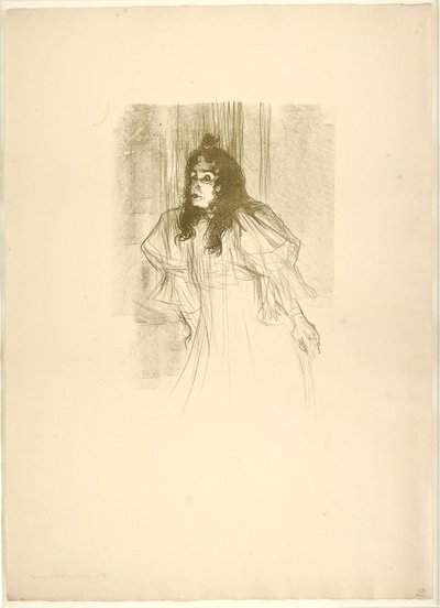 Frøken May Belfort i hår av Henri de Toulouse Lautrec