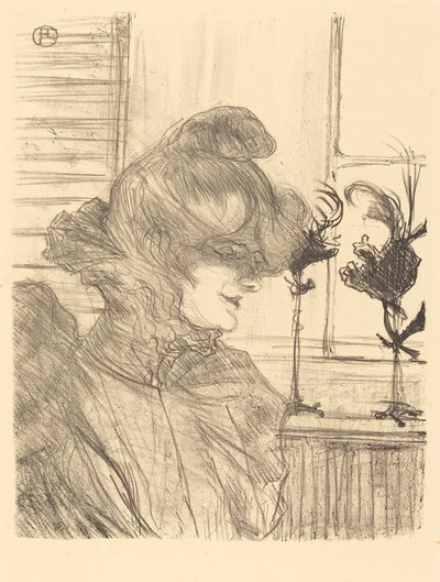 Mme. Le Marguoin, Milliner (Mme. Le Marguoin, møller) av Henri de Toulouse Lautrec