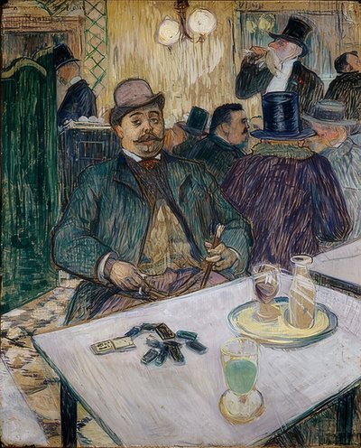 Monsieur Boileau i einem Café. 1893 av Henri de Toulouse Lautrec