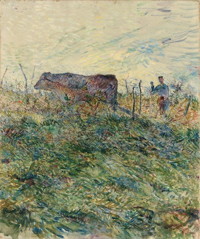 Pløying i vingården, 1883 av Henri de Toulouse Lautrec
