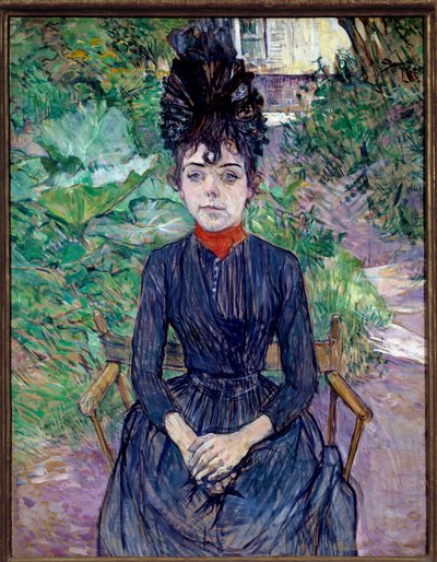 Portrett av Justine Dieuhl Maleri av Henri de Toulouse Lautrec (1864-1901) 1891 Søn. 0,74x0,58 m Paris, musee d