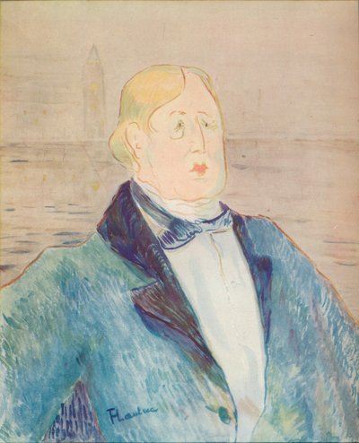 Portrett av Oscar Wilde, 1895 av Henri de Toulouse Lautrec