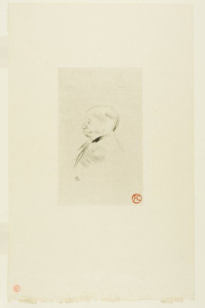 Portrett av en mann av Henri de Toulouse Lautrec