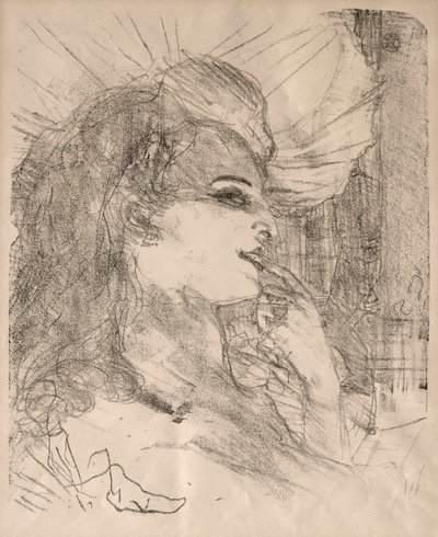 Portretter av skuespillere og skuespillerinner: Tretten litografier: Anna Held, 1898. av Henri de Toulouse Lautrec