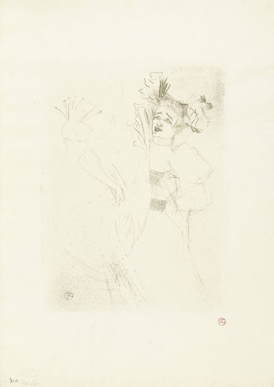 Portrett av skuespillerinnen Marcelle Lender i operaen Chilpéric Utlåner fra fronten i Chelpéric av Henri de Toulouse Lautrec