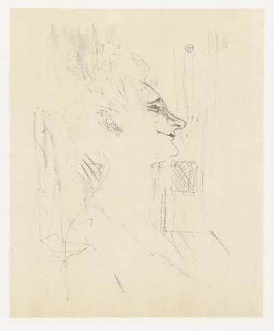 Portrett av skuespillerinnen Yvette Guilbert i Soularde Yvette Guilbert Soularde Yvette Guilbert: engelsk serie (serietittel) av Henri de Toulouse Lautrec