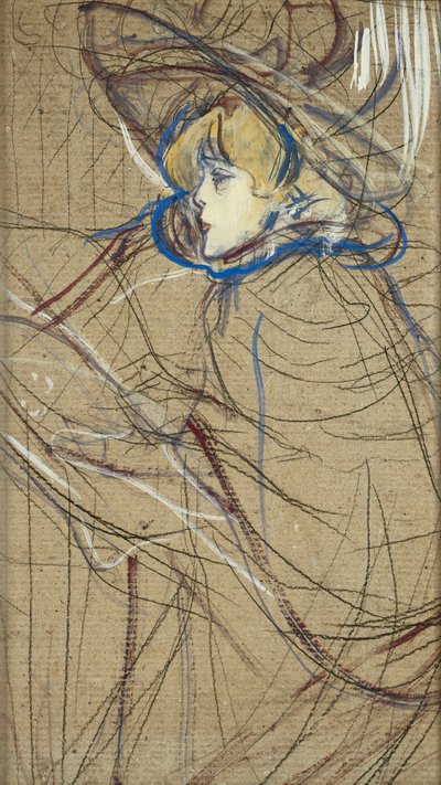 Profil einer Frau: Jane Avril von Henri de Toulouse Lautrec