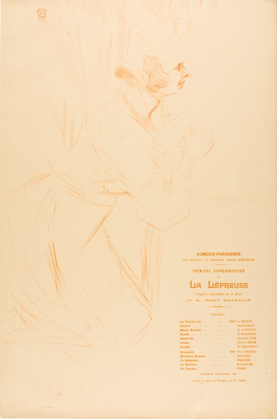 Program for spedalskhet av Henri de Toulouse-Lautrec
