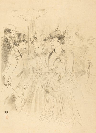 Promenade (Promenoir) av Henri de Toulouse Lautrec